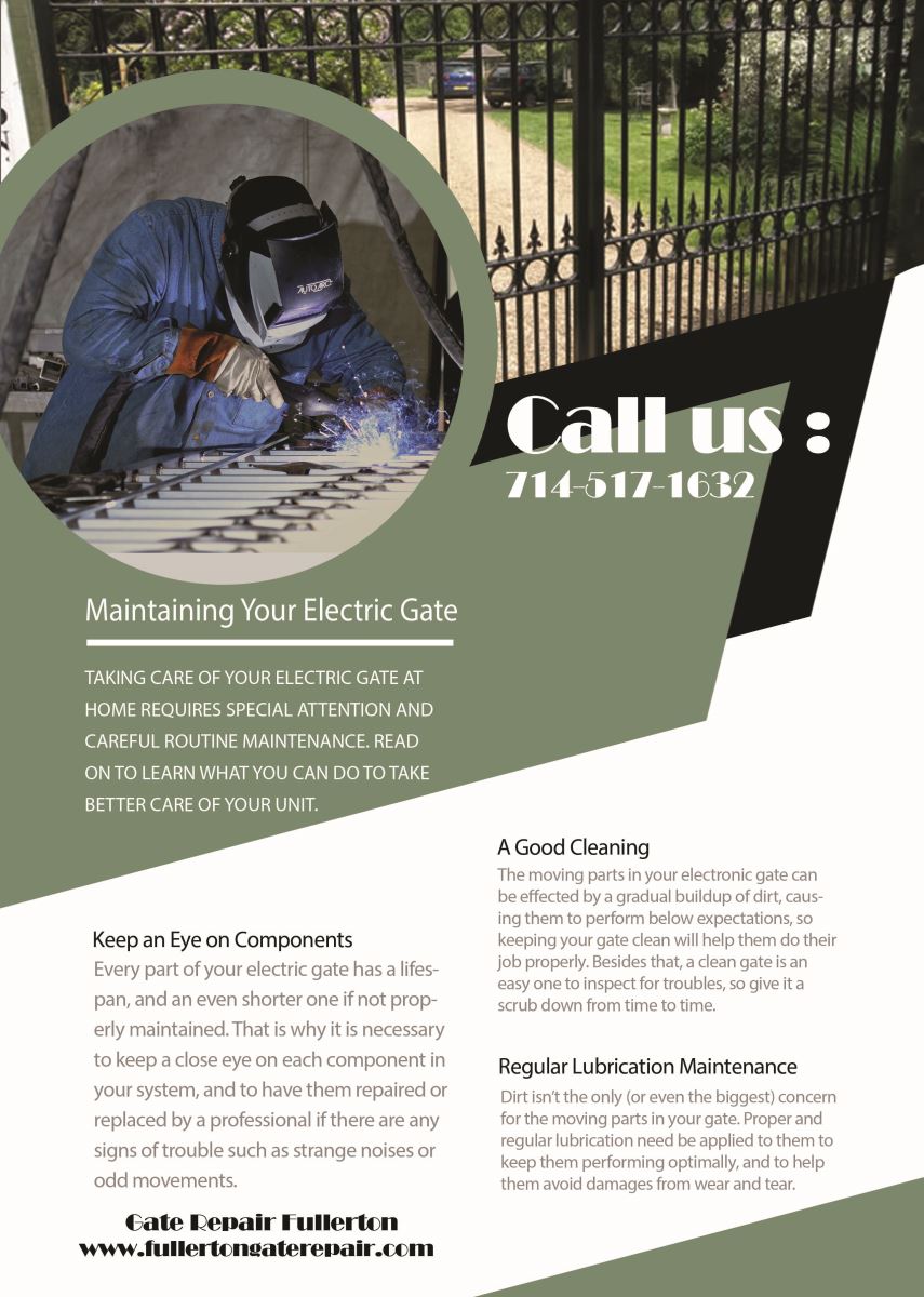 Our Infographic Gate Repair Fullerton  